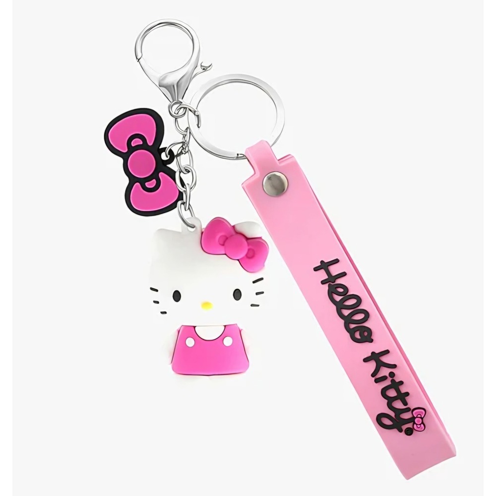 Hello Kitty Logo 3-PC Keychain Set